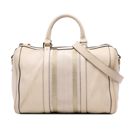 Gucci Calfskin Web Joy Boston Bag Rovelle Bags