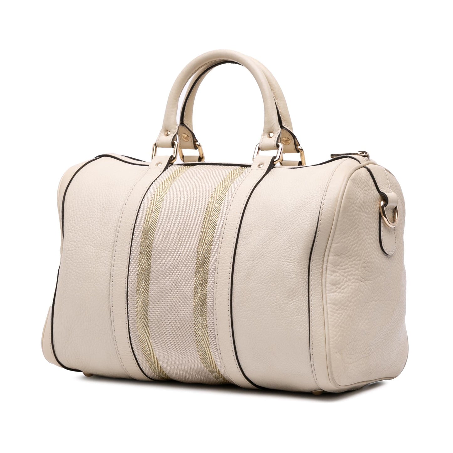 Gucci Calfskin Web Joy Boston Bag Rovelle Bags