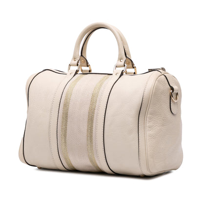 Gucci Calfskin Web Joy Boston Bag Rovelle Bags