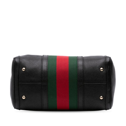 Gucci Calfskin Web Joy Boston Bag Rovelle Bags