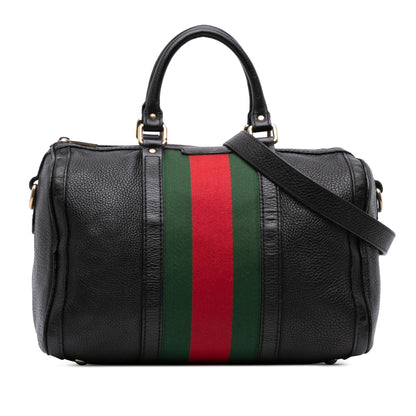Gucci Calfskin Web Joy Boston Bag Rovelle Bags