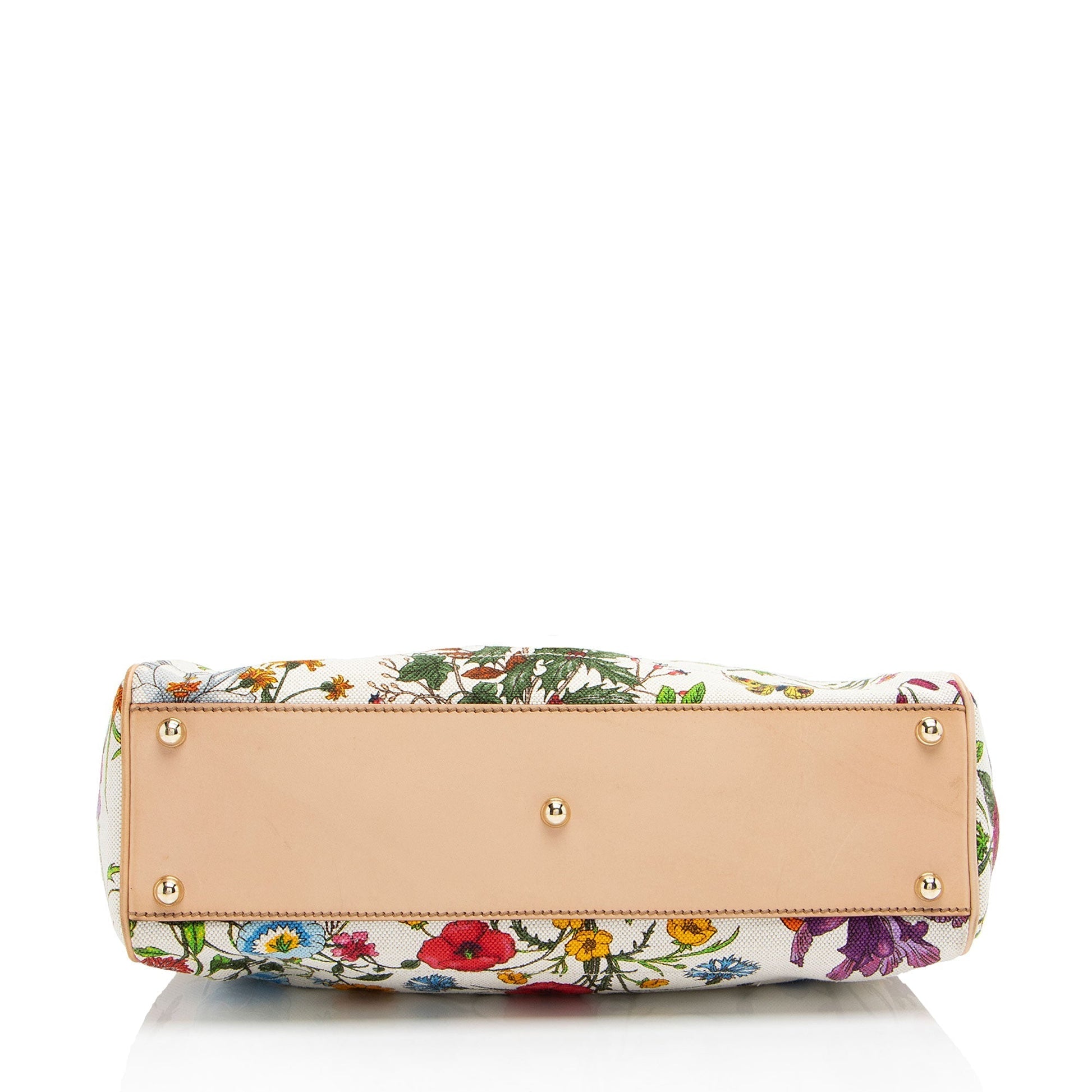 Gucci Canvas Flora Bardot Shoulder Bag Rovelle Bags