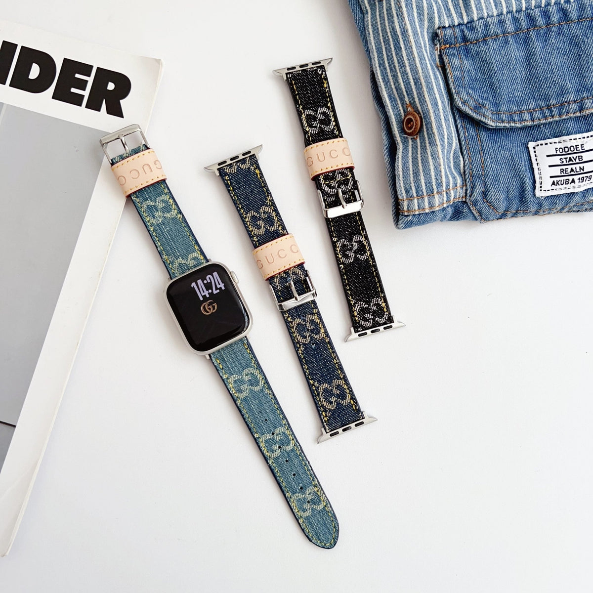 Fabric GG Apple Watch Band Shop