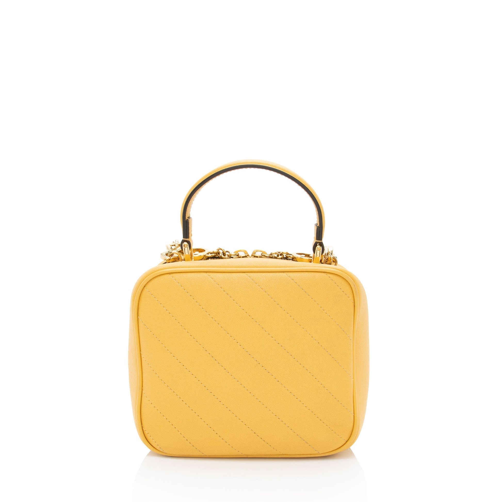 Gucci Diagonal Stitched Calfskin Blondie Top Handle Rovelle Bags