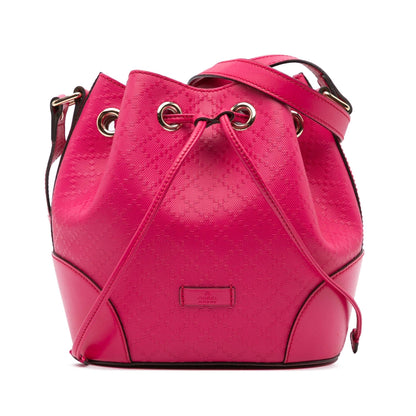 Gucci Diamante Leather Bright Bucket Bag Rovelle Bags