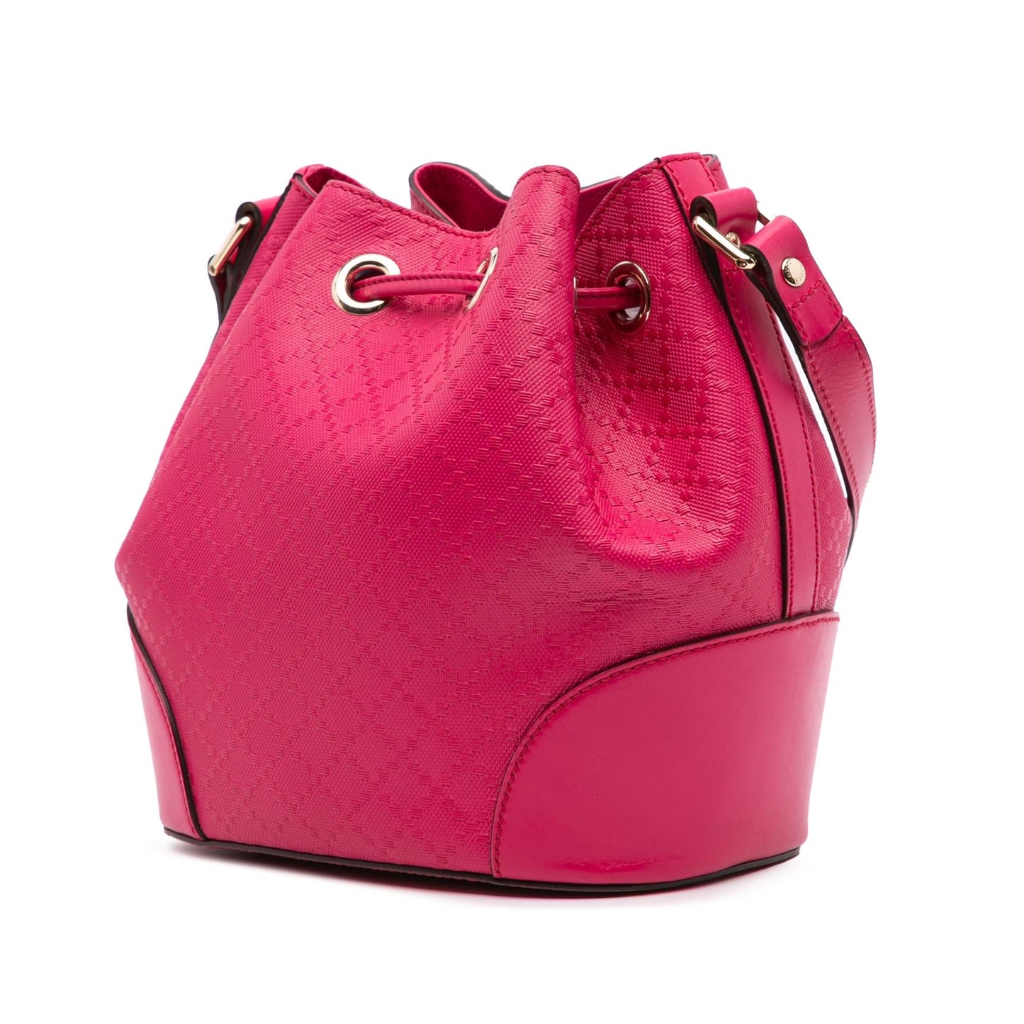 Gucci Diamante Leather Bright Bucket Bag Rovelle Bags