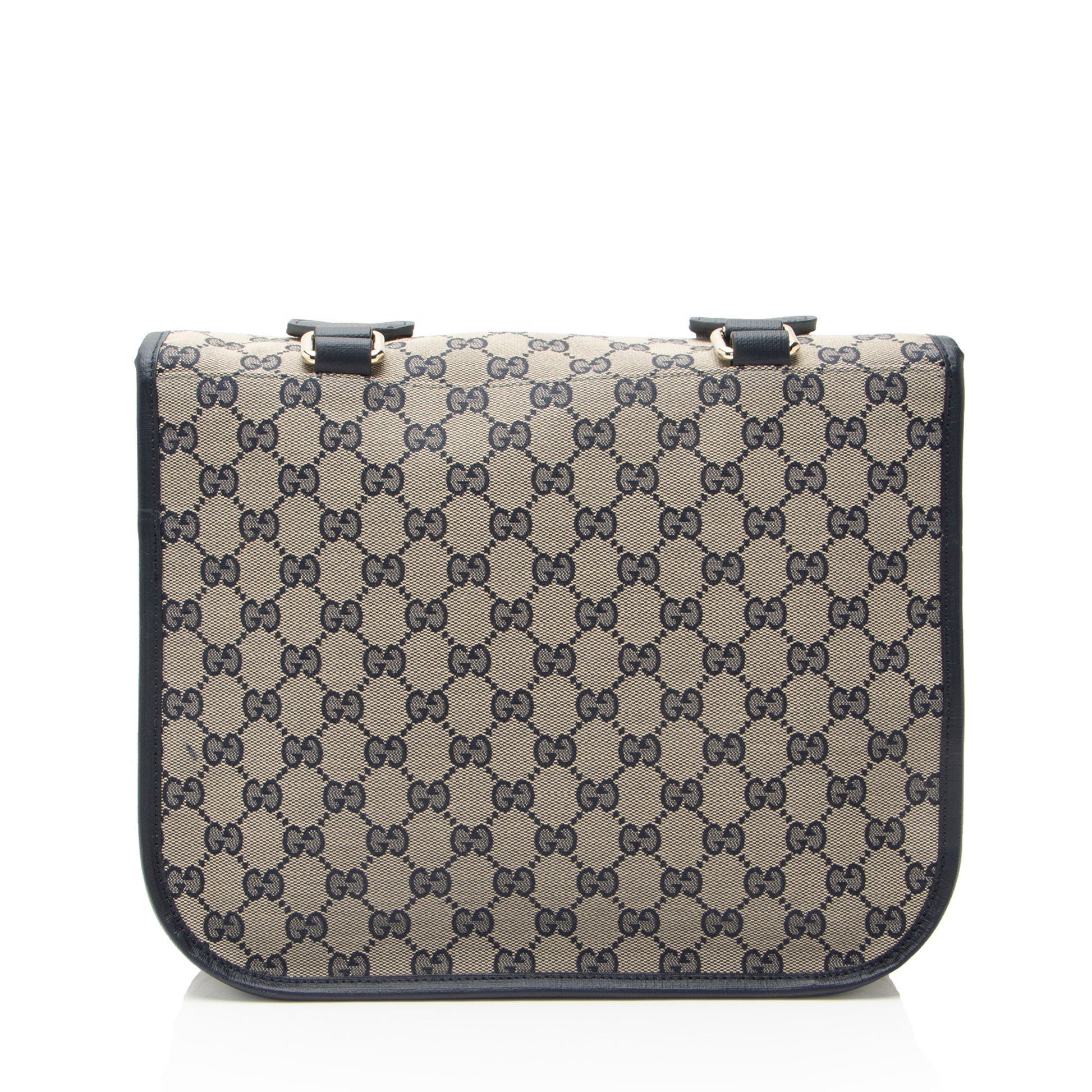 Gucci GG Canvas Buckle Flap Messenger Rovelle Bags