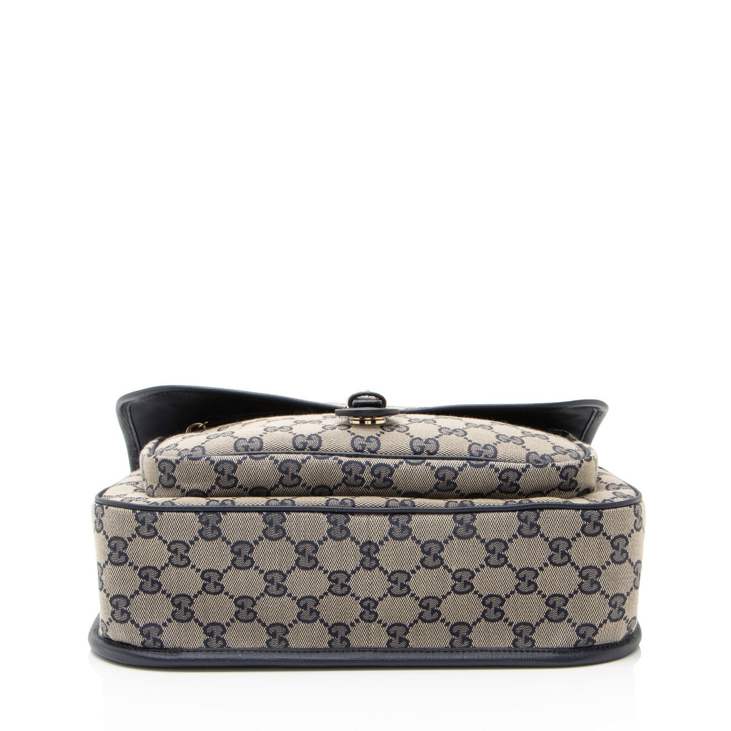 Gucci GG Canvas Buckle Flap Messenger Rovelle Bags