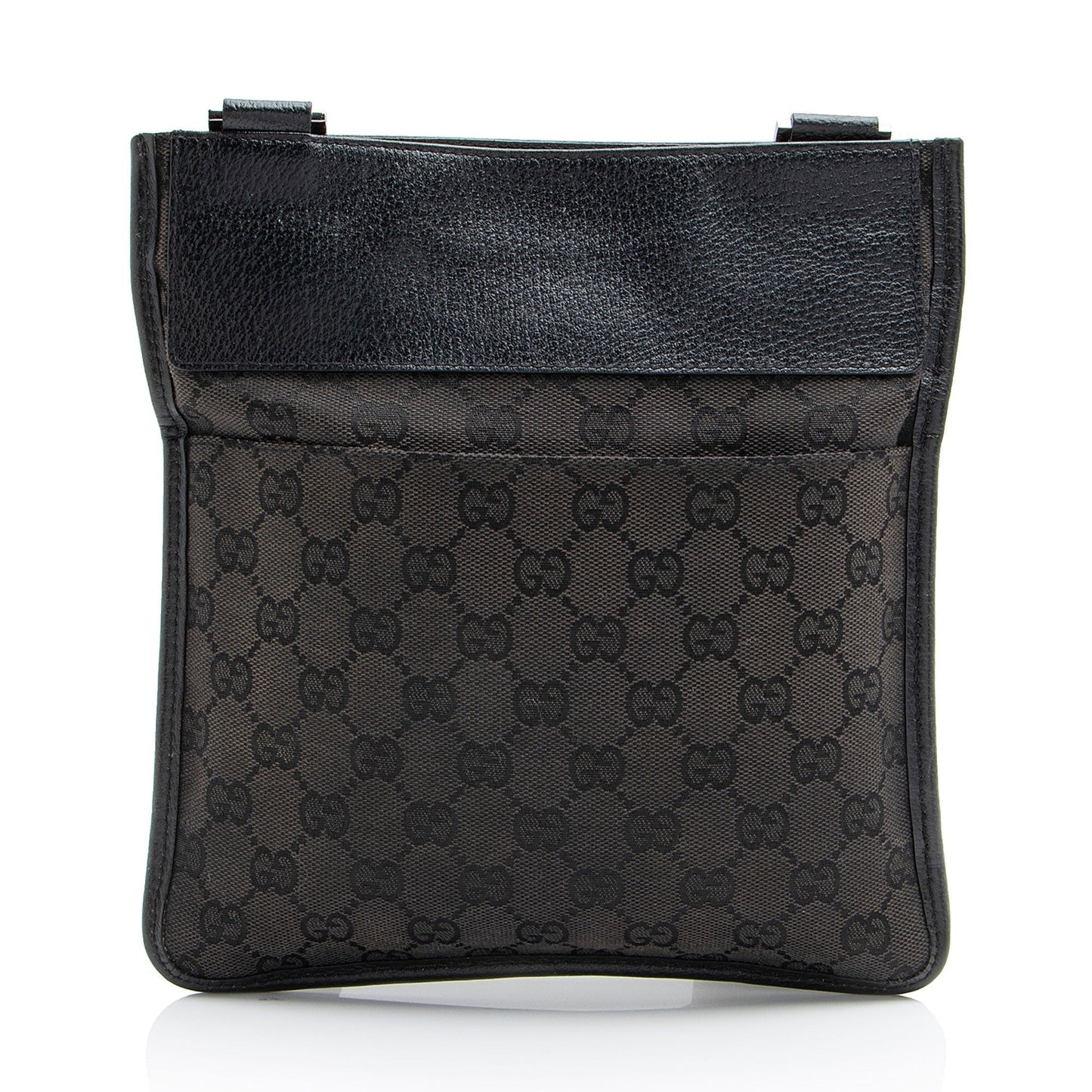 Gucci GG Canvas Flat Messenger (SHF-Br9CH5) Rovelle Bags