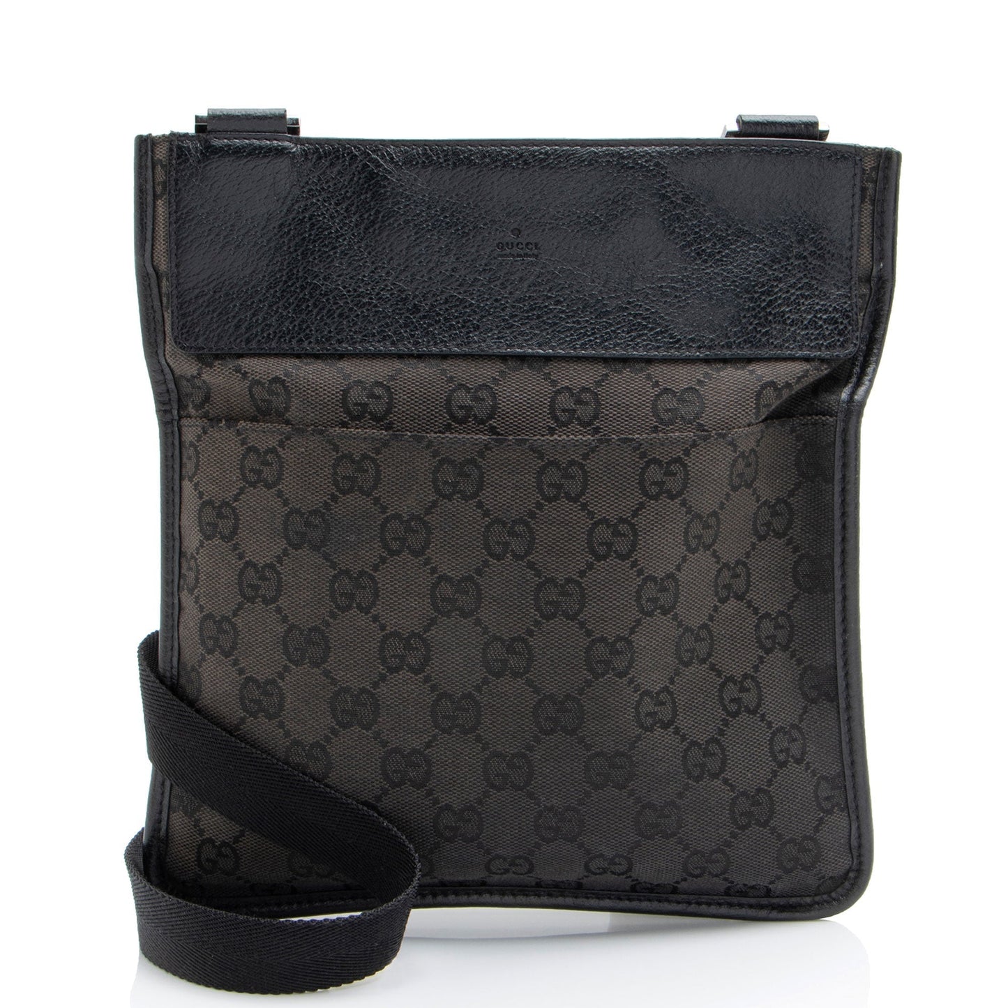 Gucci GG Canvas Flat Messenger (SHF-Br9CH5) Rovelle Bags
