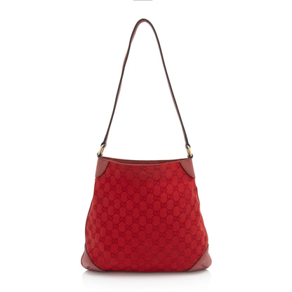 Gucci GG Canvas Shoulder Bag (SHF-zFLqxt) Rovelle Bags