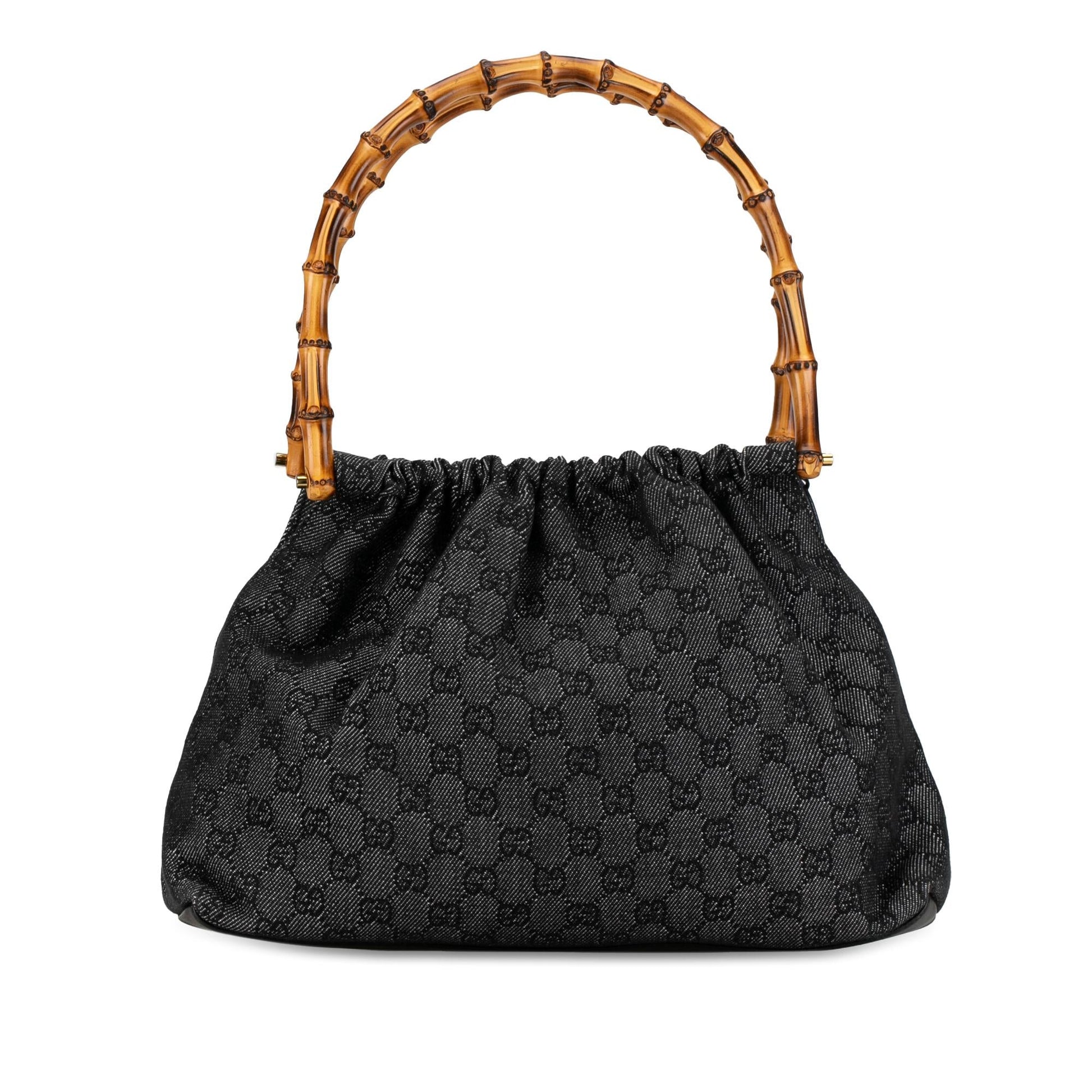 Gucci GG Denim Bamboo Handbag (SHG-XpUfPr) Rovelle Bags