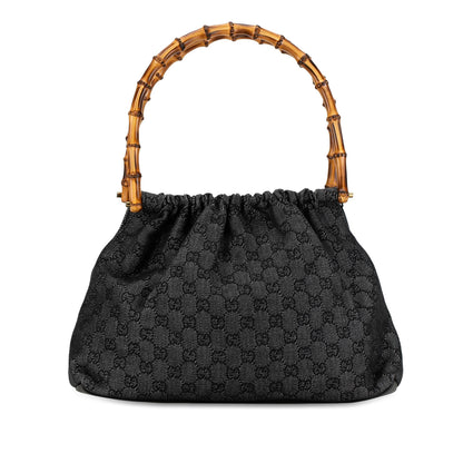 Gucci GG Denim Bamboo Handbag (SHG-XpUfPr) Rovelle Bags