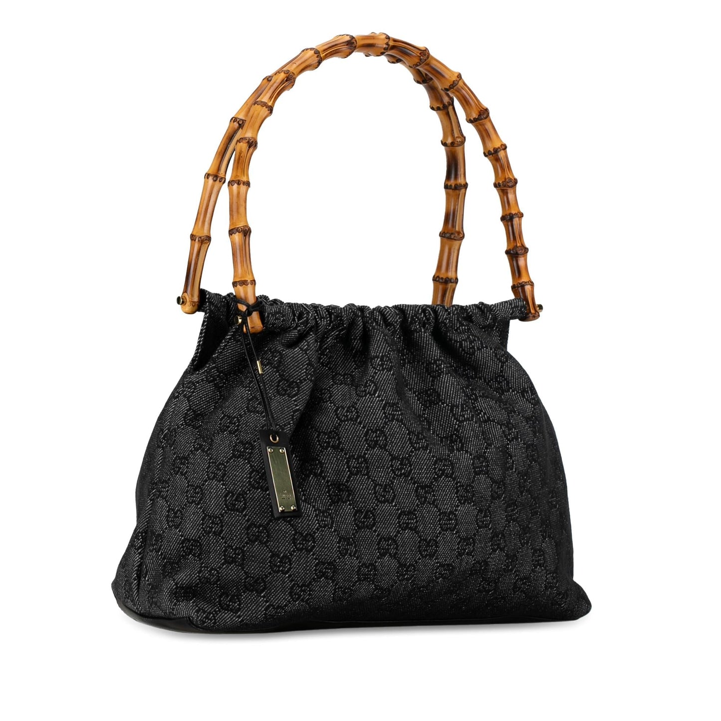 Gucci GG Denim Bamboo Handbag (SHG-XpUfPr) Rovelle Bags
