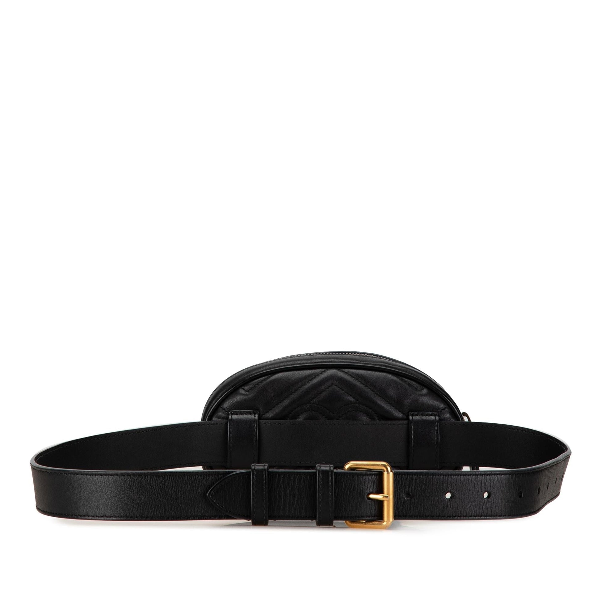 Gucci GG Marmont Leather Matelasse Belt Bag Rovelle Bags