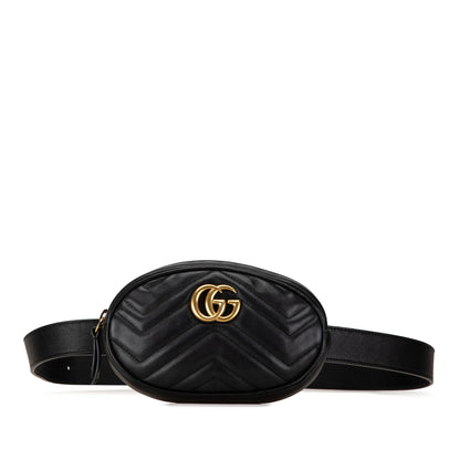Gucci GG Marmont Leather Matelasse Belt Bag Rovelle Bags