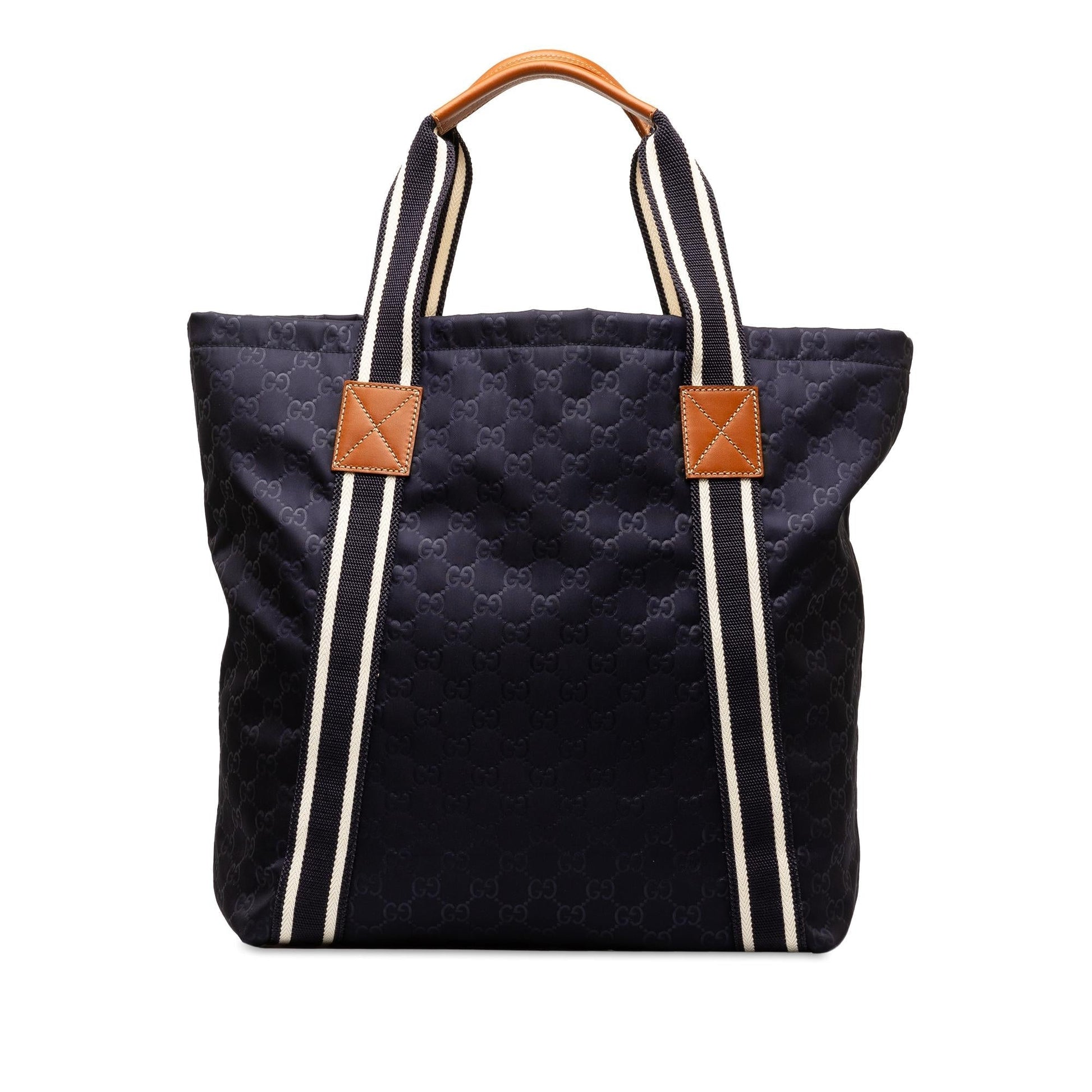 Gucci GG Nylon Web Tote (SHG-xenhMr) Rovelle Bags