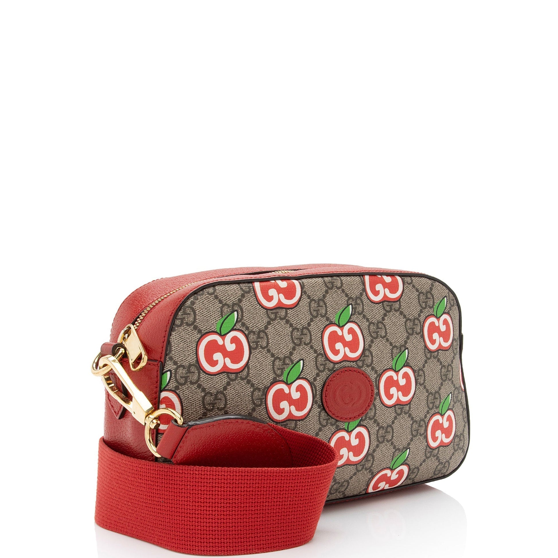 Gucci GG Supreme Apple Camera Bag Rovelle Bags
