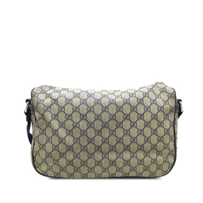 Gucci GG Supreme Double Pocket Crossbody (SHG-0tXOCu) Rovelle Bags