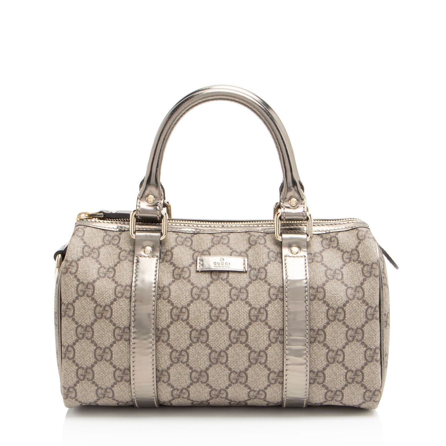 Gucci GG Supreme Metallic Leather Joy Small Boston Bag Rovelle Bags