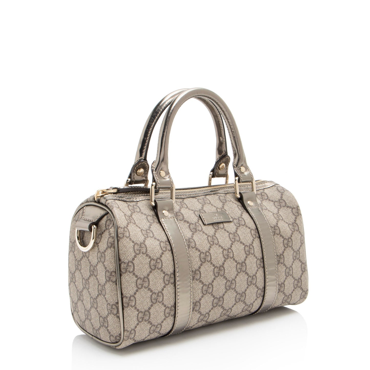 Gucci GG Supreme Metallic Leather Joy Small Boston Bag Rovelle Bags
