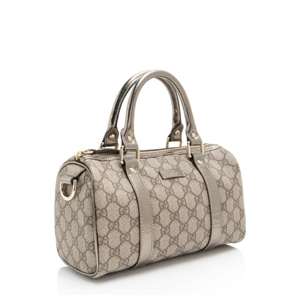 Gucci GG Supreme Metallic Leather Joy Small Boston Bag Rovelle Bags