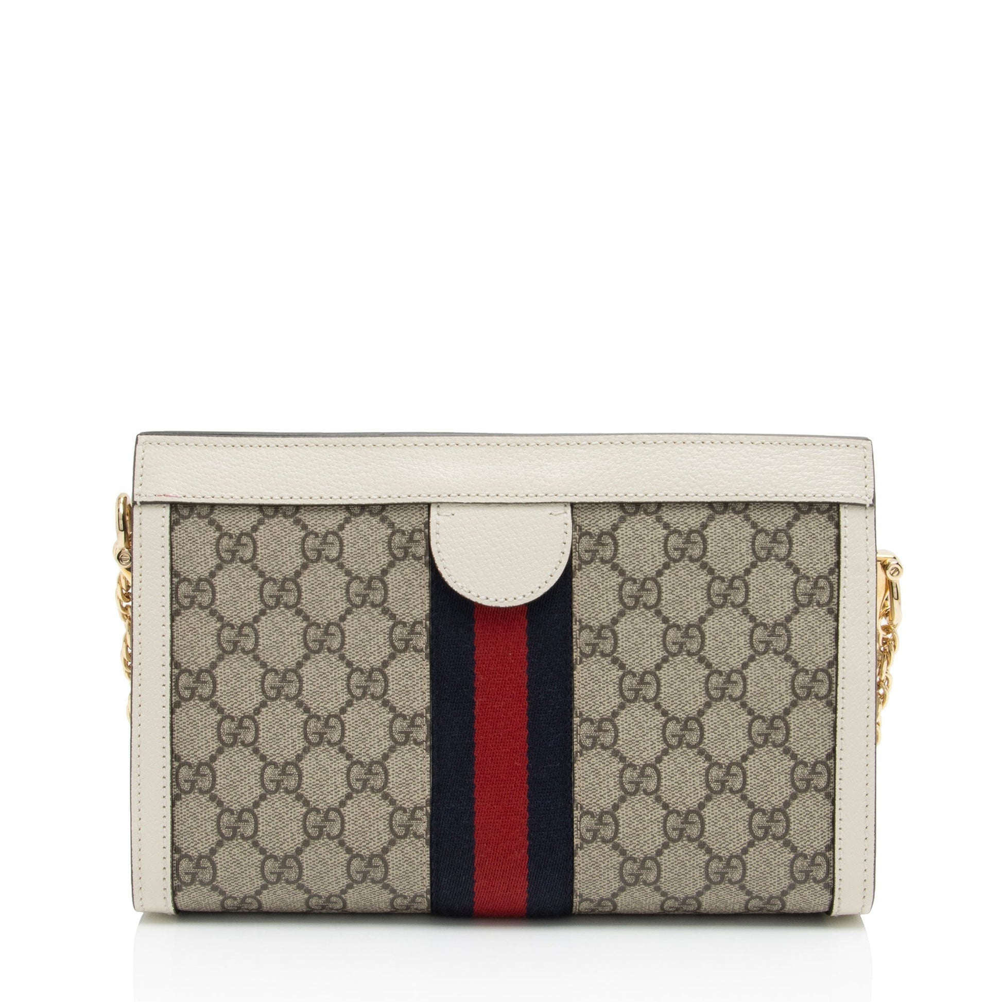 Gucci GG Supreme Ophidia Small Chain Shoulder Bag (SHF-mjx4Wm) Rovelle Bags