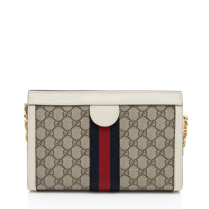 Gucci GG Supreme Ophidia Small Chain Shoulder Bag (SHF-mjx4Wm) Rovelle Bags