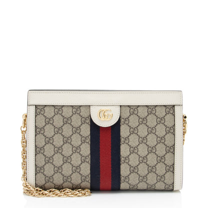 Gucci GG Supreme Ophidia Small Chain Shoulder Bag (SHF-mjx4Wm) Rovelle Bags