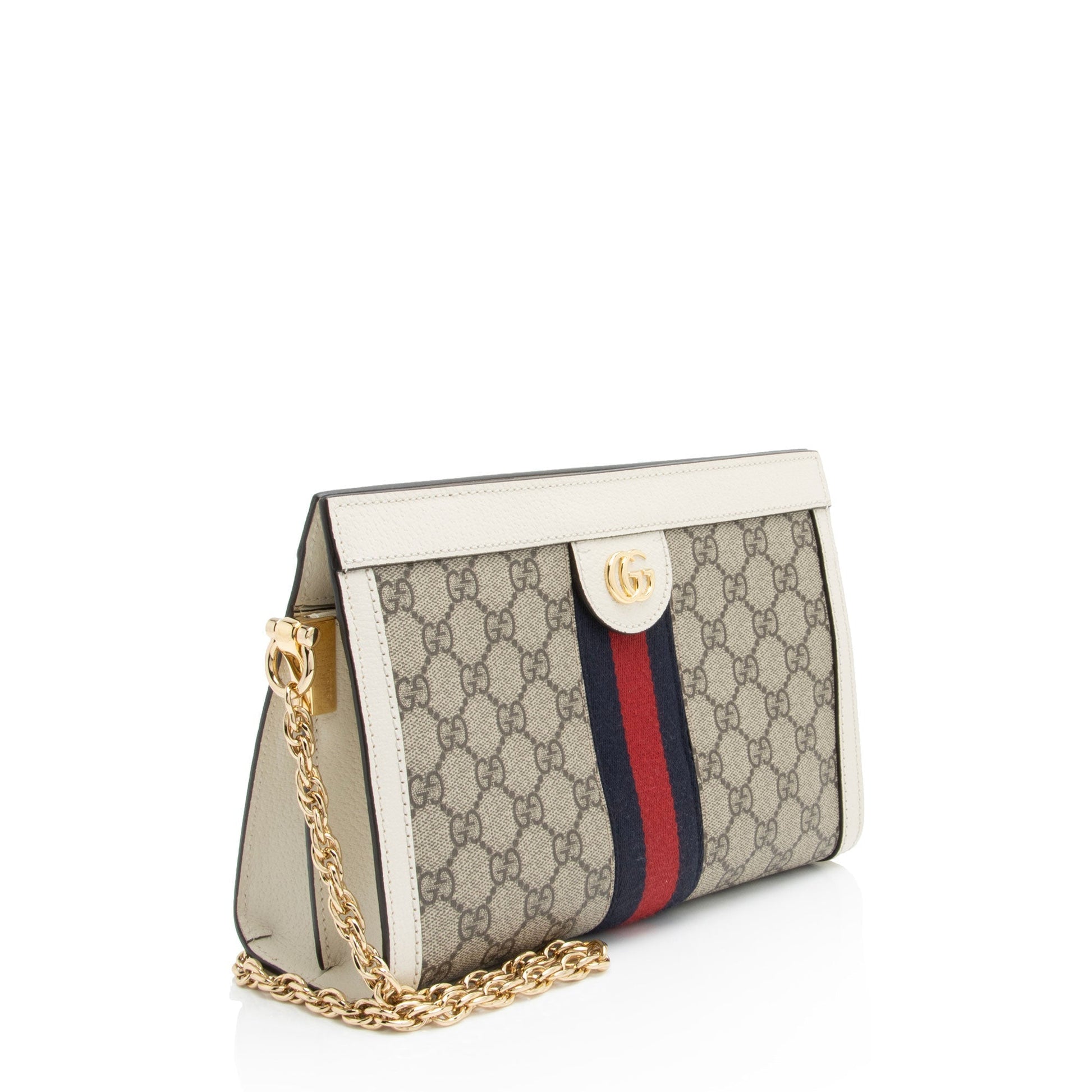 Gucci GG Supreme Ophidia Small Chain Shoulder Bag (SHF-mjx4Wm) Rovelle Bags