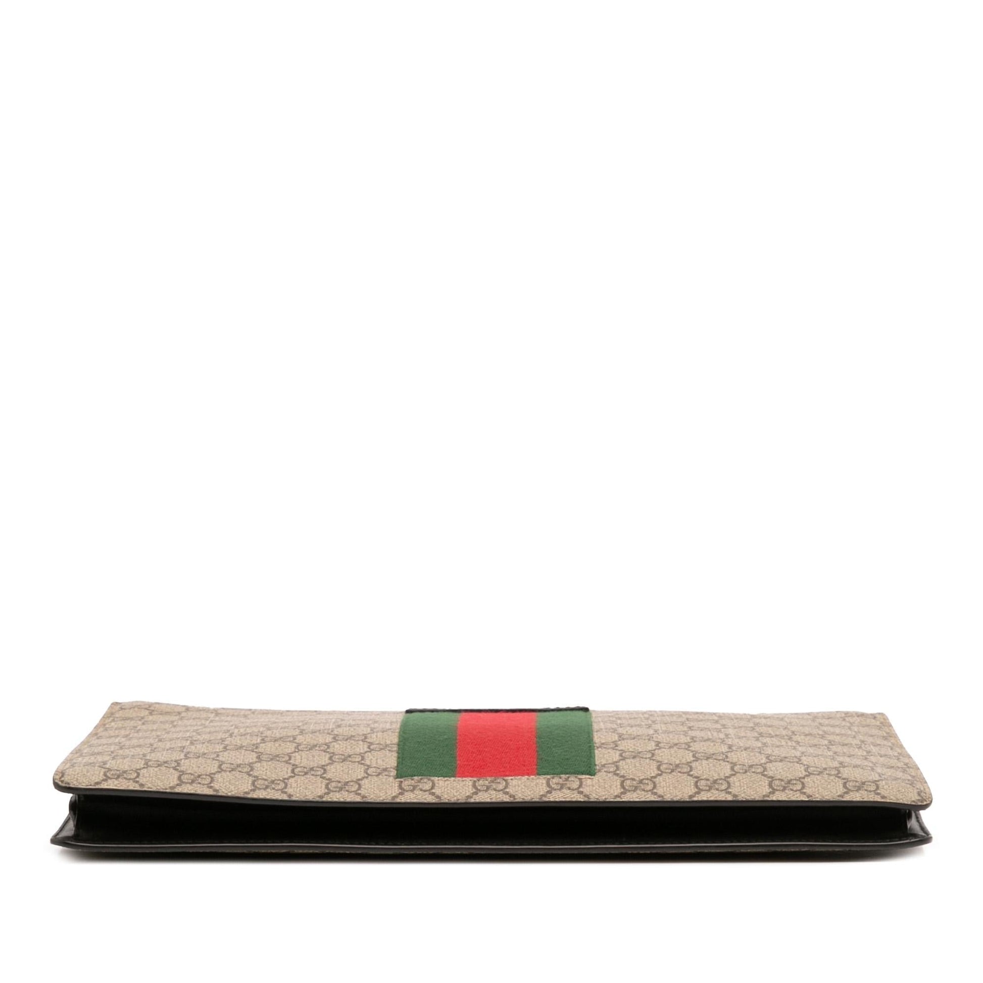 Gucci GG Supreme Web Clutch Rovelle Bags