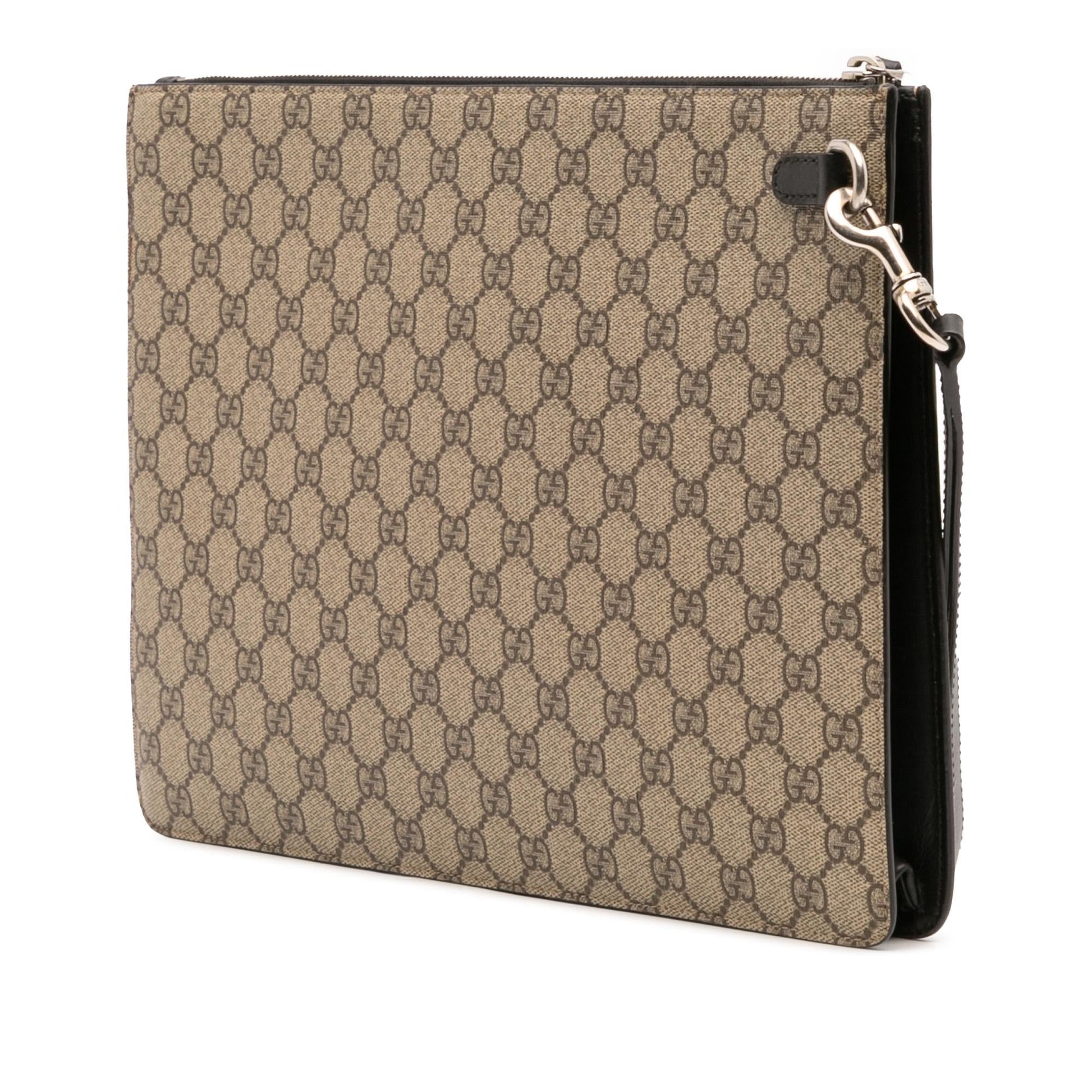 Gucci GG Supreme Web Clutch Rovelle Bags