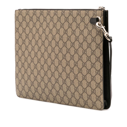 Gucci GG Supreme Web Clutch Rovelle Bags