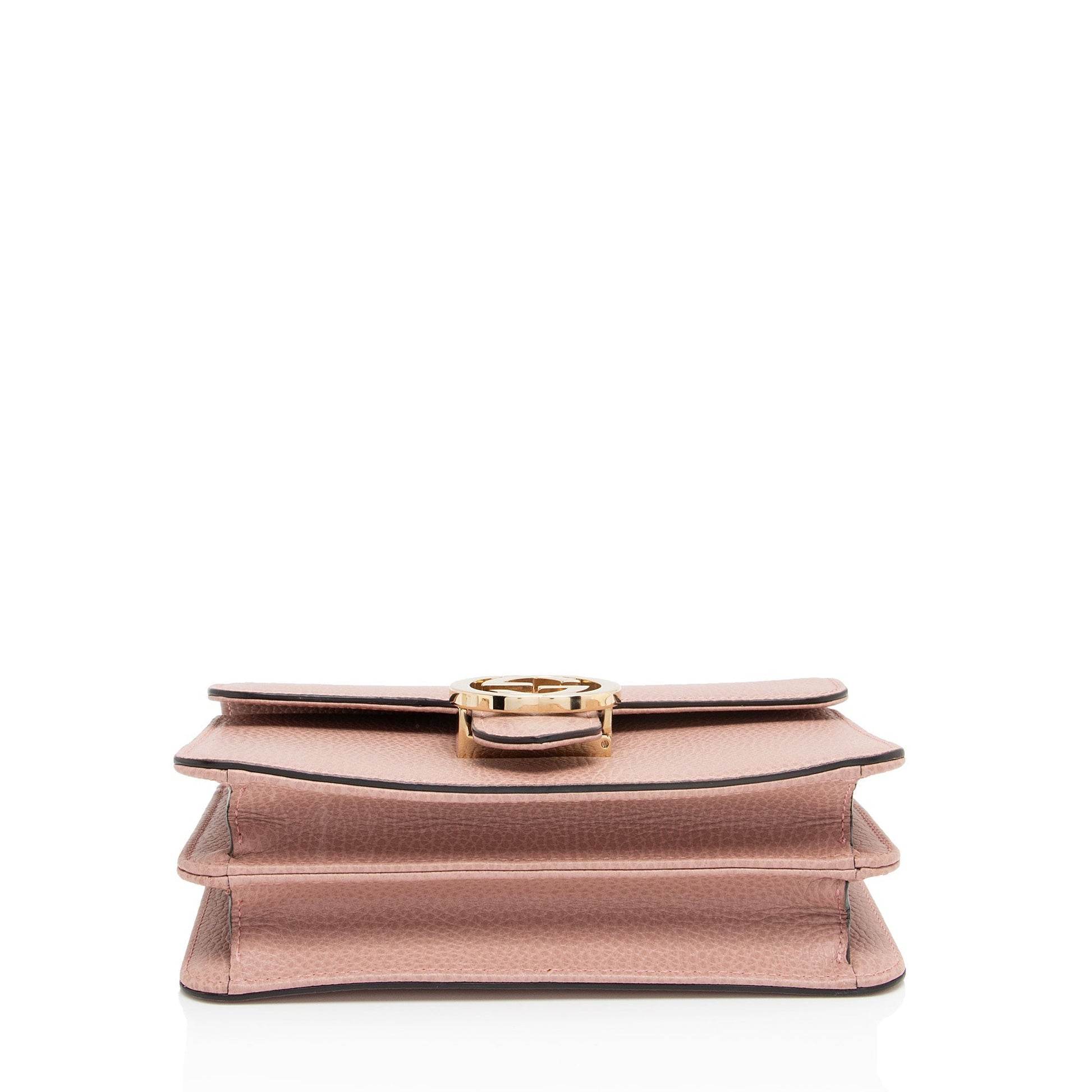 Gucci Grained Calfskin Interlocking G Small Shoulder Bag (SHF-BPuIFX) Rovelle Bags