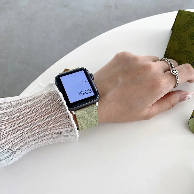 Fashion GG Apple Watch Band Wrist Strap Shop