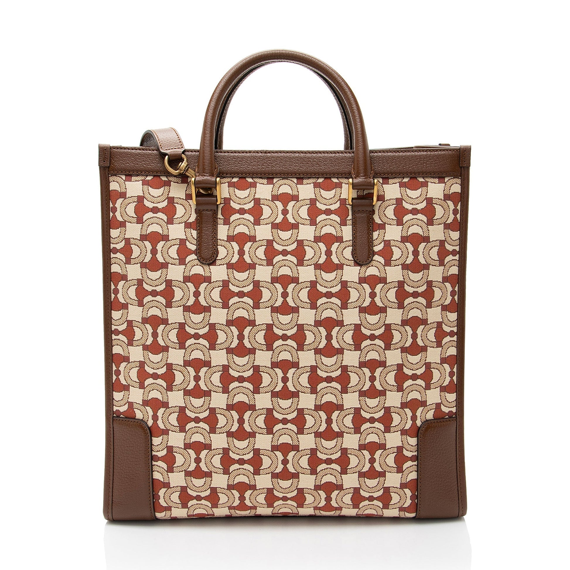 Gucci Horsebit Jacquard Interlocking G Tote Rovelle Bags