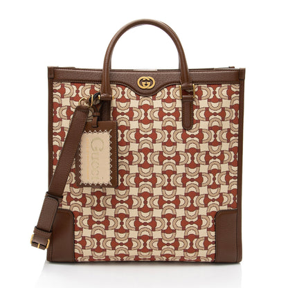 Gucci Horsebit Jacquard Interlocking G Tote Rovelle Bags