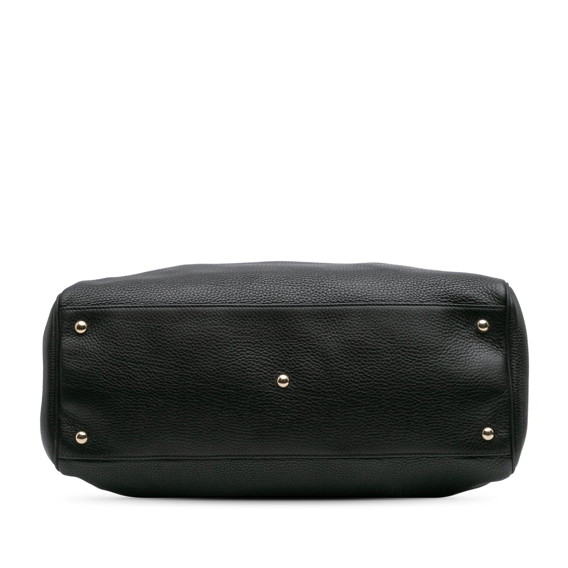 Gucci Large Calfskin Bamboo Shopper Satchel Rovelle Bags