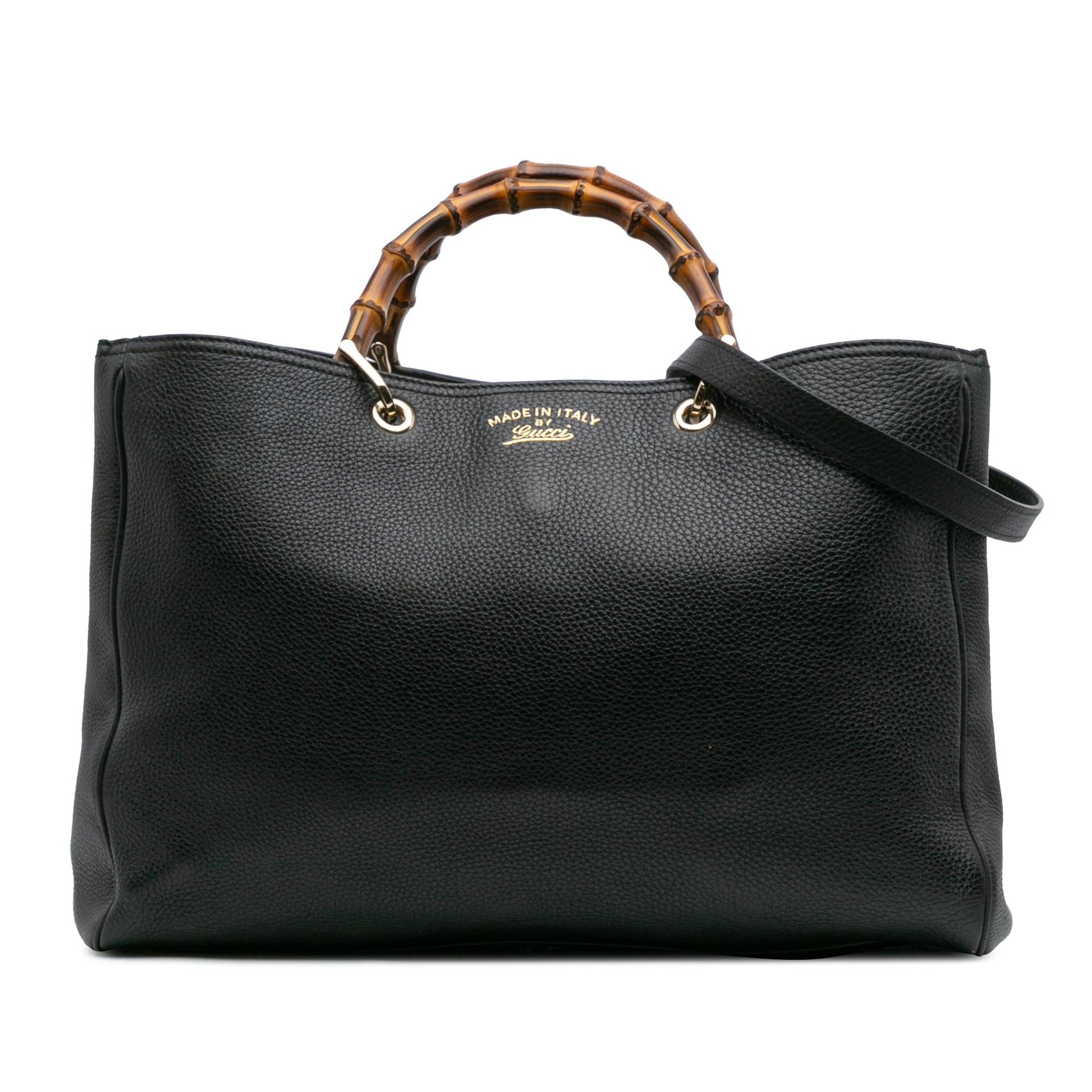 Gucci Large Calfskin Bamboo Shopper Satchel Rovelle Bags