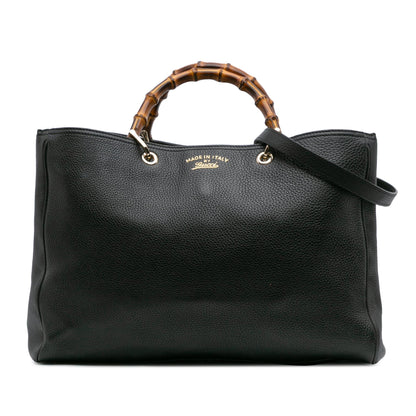 Gucci Large Calfskin Bamboo Shopper Satchel Rovelle Bags