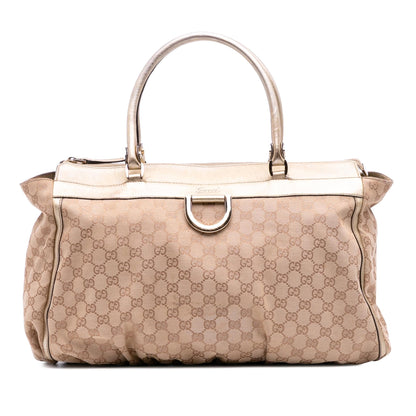 Gucci Large GG Canvas Abbey D Ring Tote Rovelle Bags