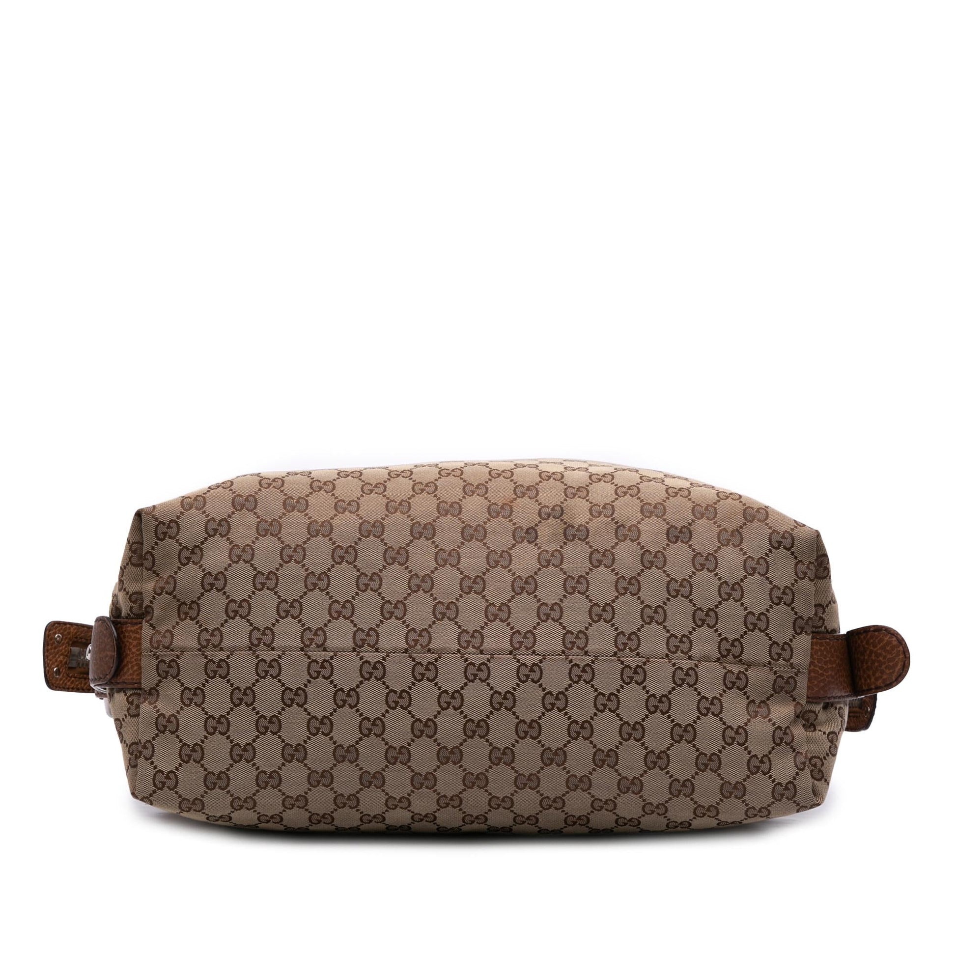 Gucci Large GG Canvas Bamboo Bar Tote Rovelle Bags