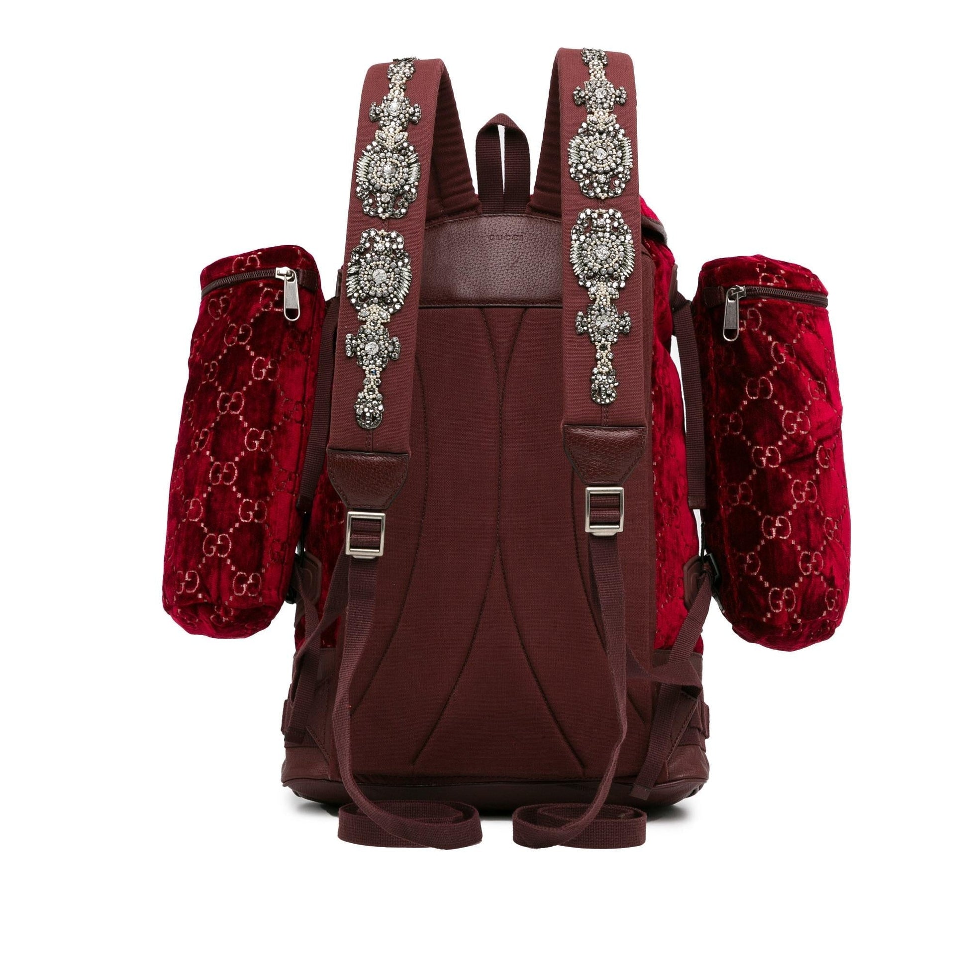 Gucci Large GG Velvet Heart Alpina Backpack Rovelle Bags
