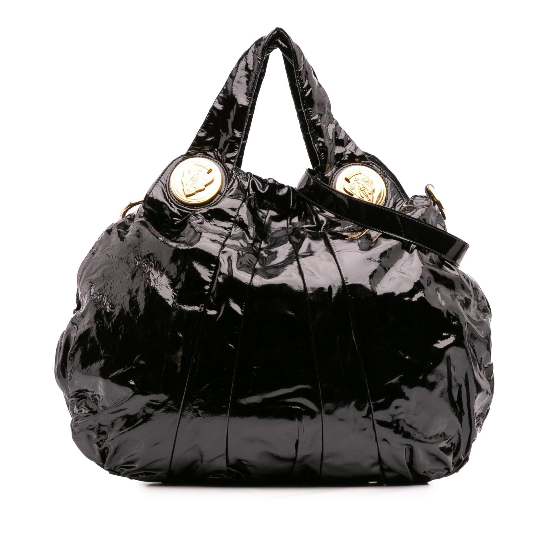 Gucci Large Patent Hysteria Satchel Rovelle Bags
