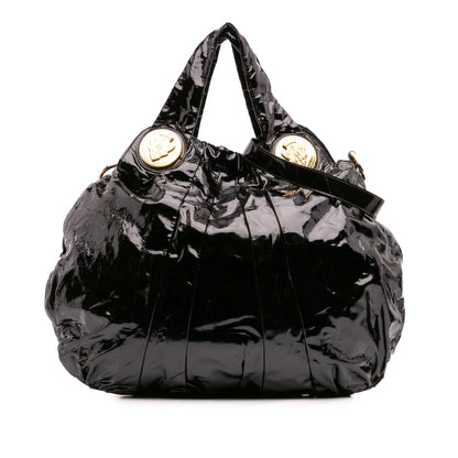 Gucci Large Patent Hysteria Satchel Rovelle Bags