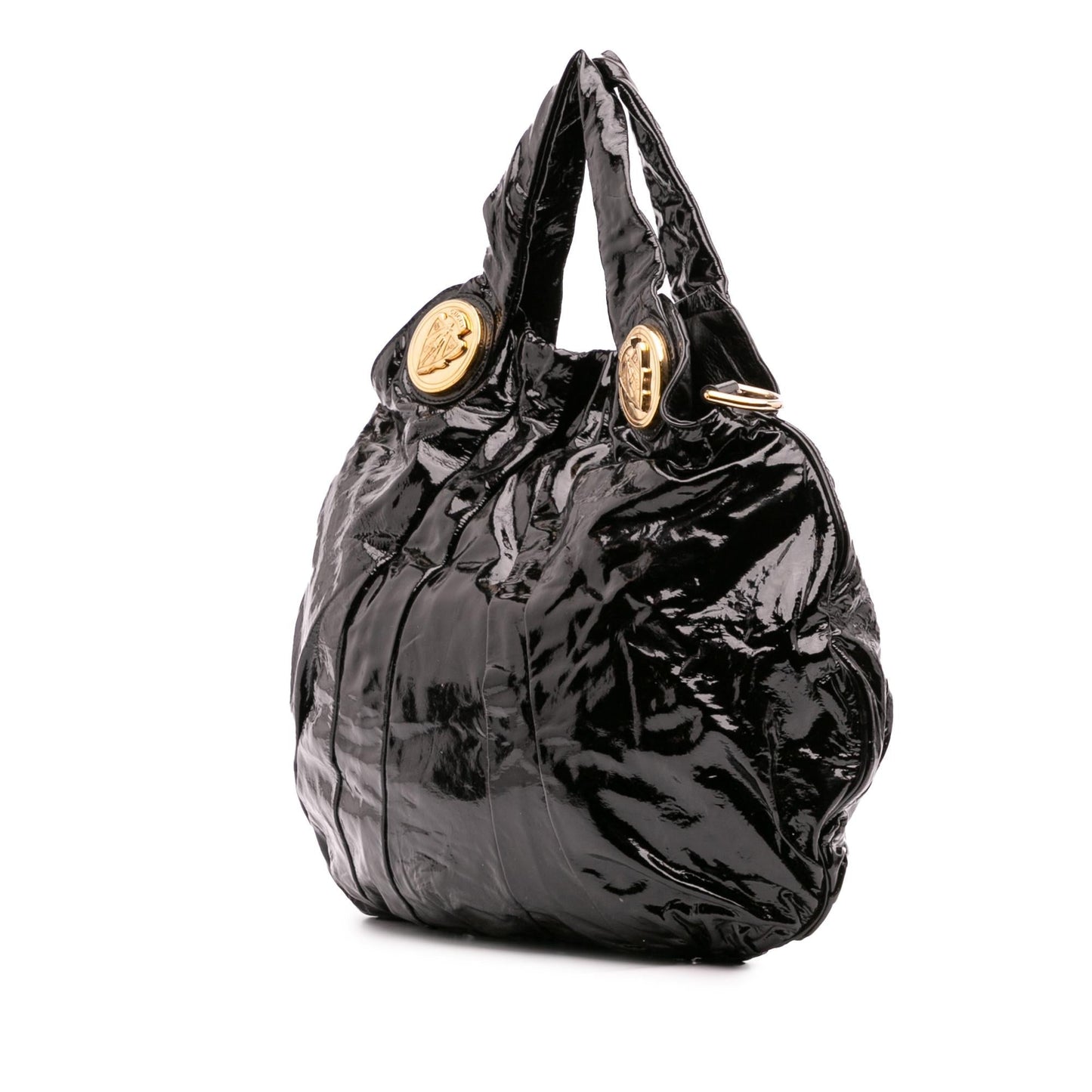 Gucci Large Patent Hysteria Satchel Rovelle Bags