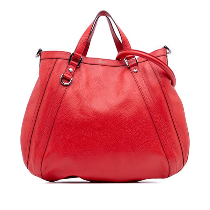 Gucci Leather Abbey D Ring Convertible Tote Rovelle Bags