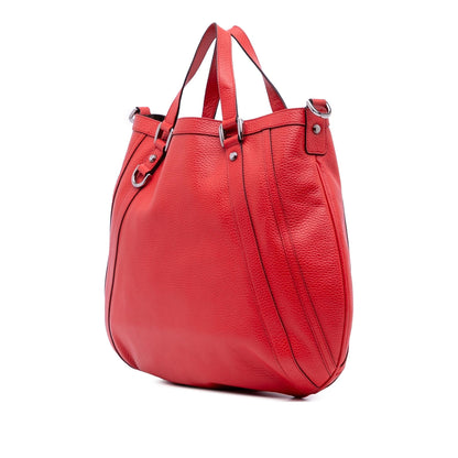 Gucci Leather Abbey D Ring Convertible Tote Rovelle Bags