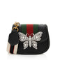 Gucci Leather Crystal Butterfly Linea Totem Small Crossbody (SHF-EzIHWx) Rovelle Bags