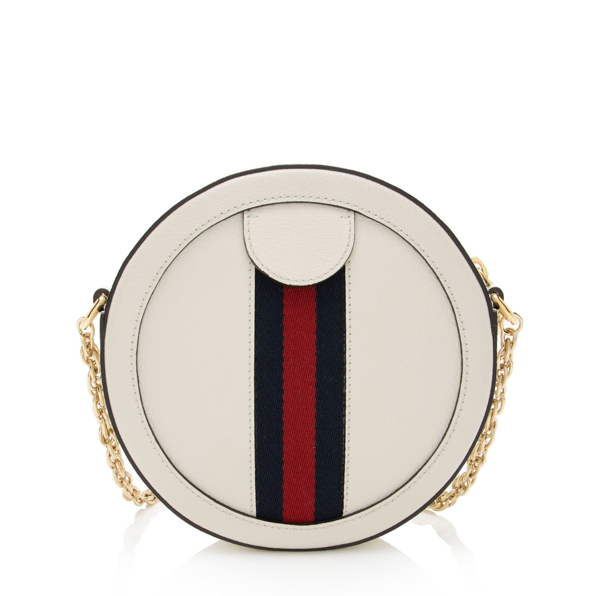 Gucci Leather Ophidia Round Mini Shoulder Bag Rovelle Bags